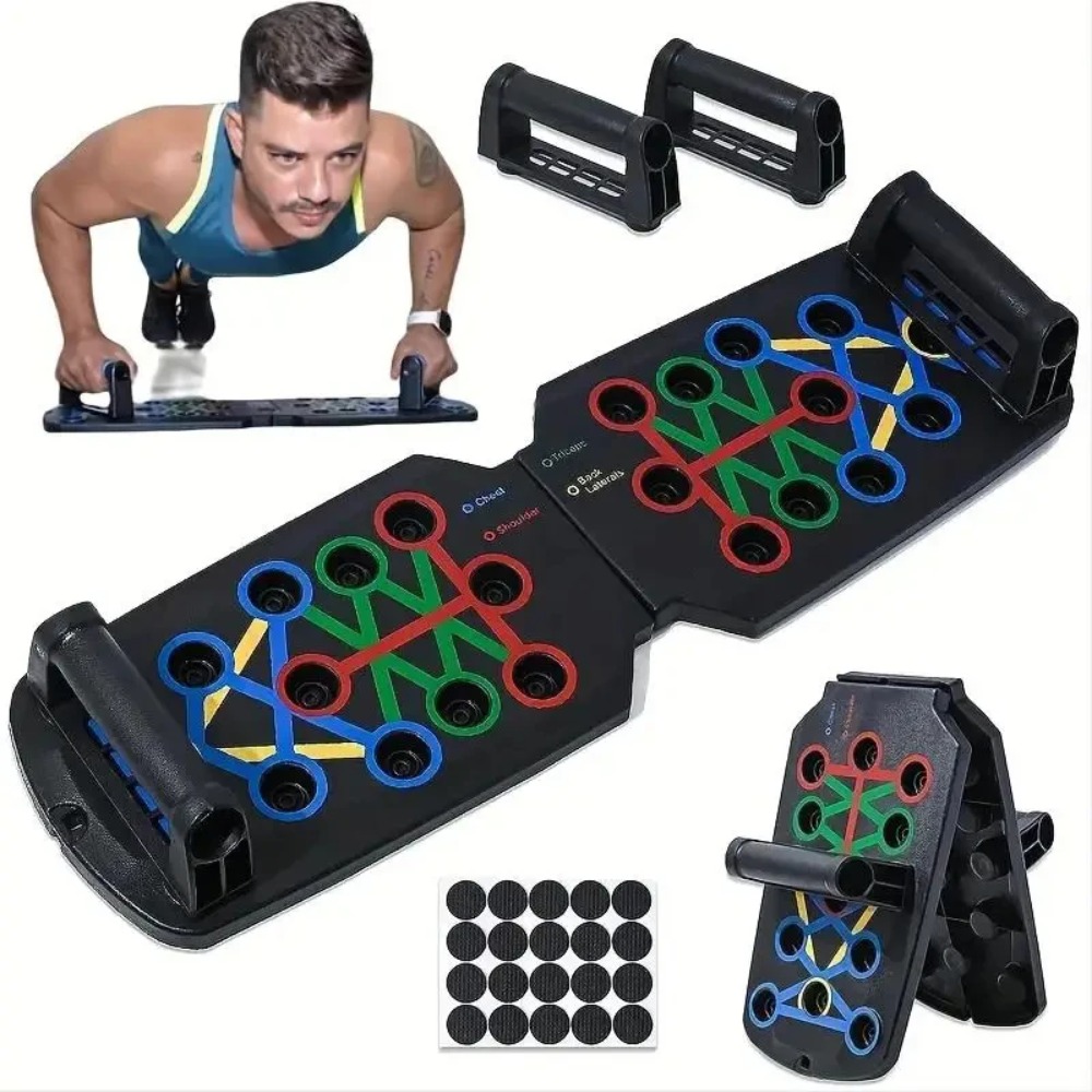 Push Up Board - Draagbare, multifunctionele push-up plank met handgrepen,