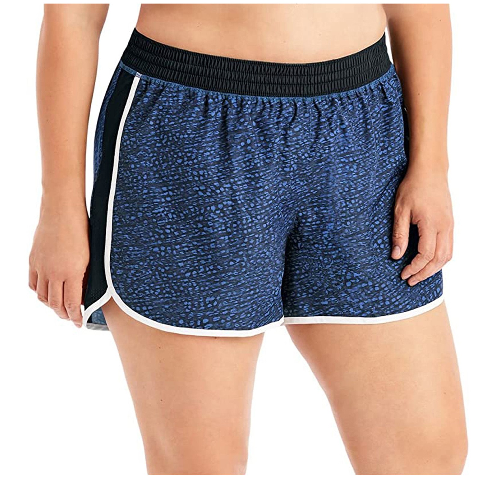 Yoga Fitness Training - Dames elastische taille atletische shorts zijgestreepte