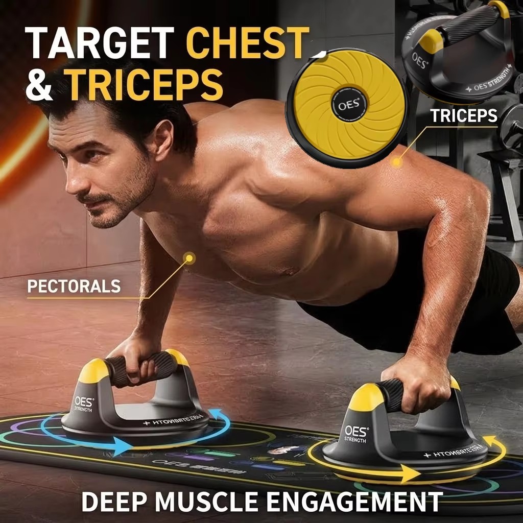 Push Up Board - 360 ° Draaibaar, draagbaar push-up trainingsbord,